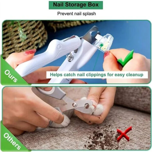 Pet Nail Clippers With LED Light Dogs Cat Nail Scissors Professional Trimmer Tool Care Grooming Supplies - Image 4